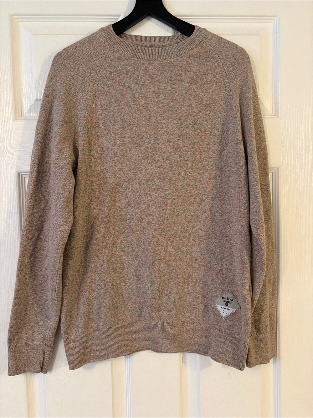 Barbour Taupe Crewneck Sweater